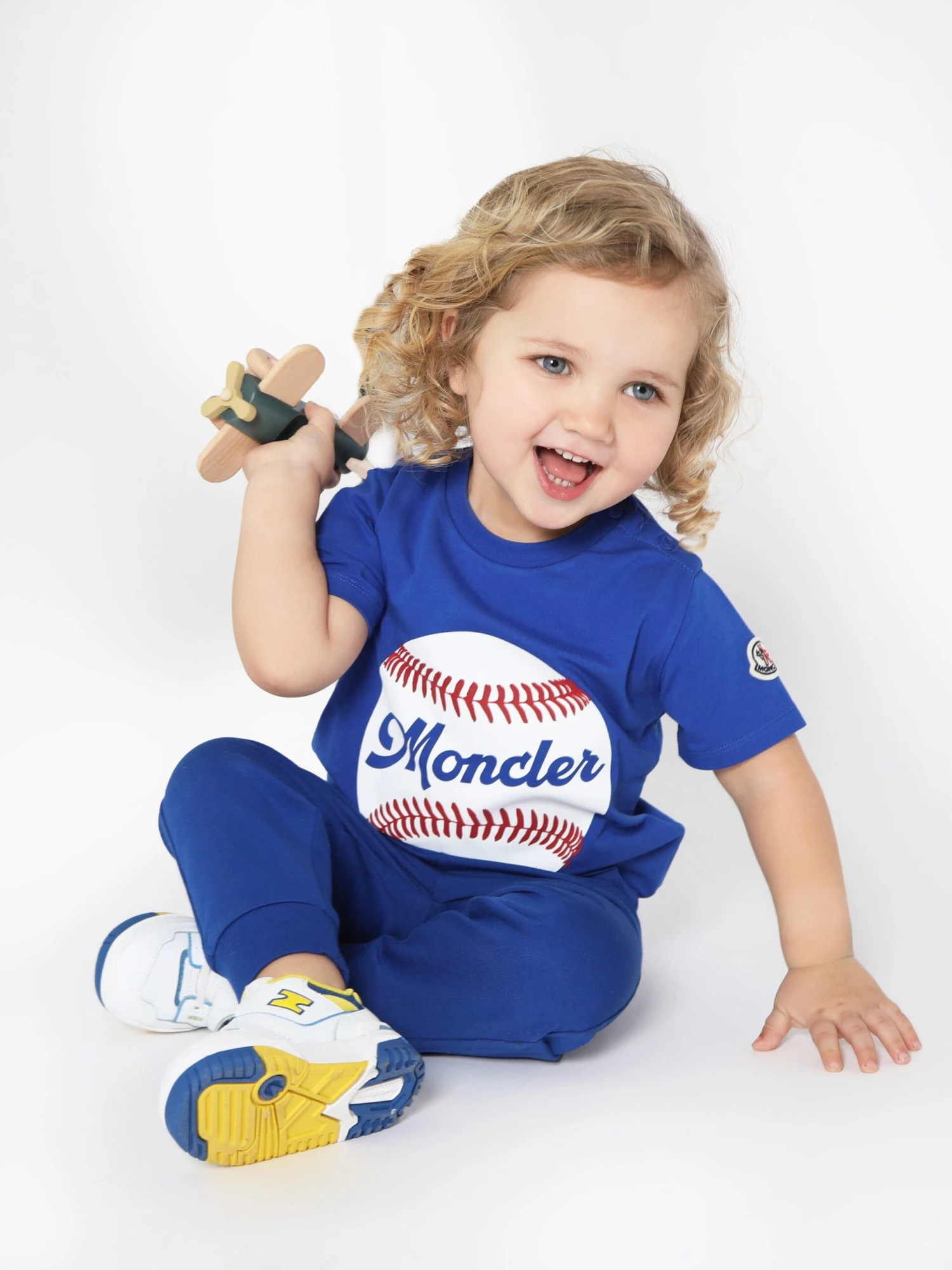 Baby Boys Baseball T-Shirt In Blue - Image 6