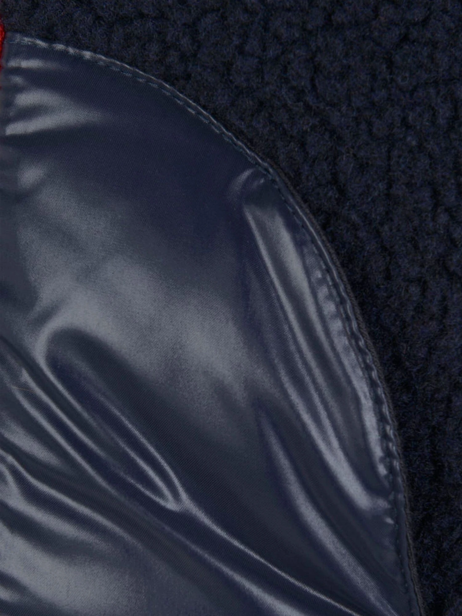 Moncler Baby Navy Double Fabric Ounce Jacket - Image 3