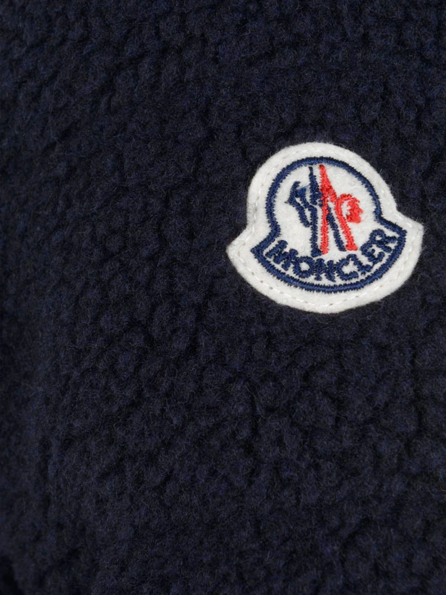 Moncler Baby Navy Double Fabric Ounce Jacket - Image 4