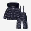 Moncler Baby Navy Down Padded Snowsuit