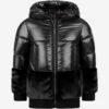 Moncler Girls Down Padded Logo Jacket