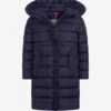 Moncler Girls Navy Down Padded Coat