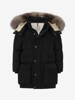 Moncler Boys Down Padded Tiam Long Jacket
