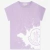 Girls Logo Print T-Shirt In Lilac