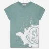 Girls Logo Print T-Shirt In Green