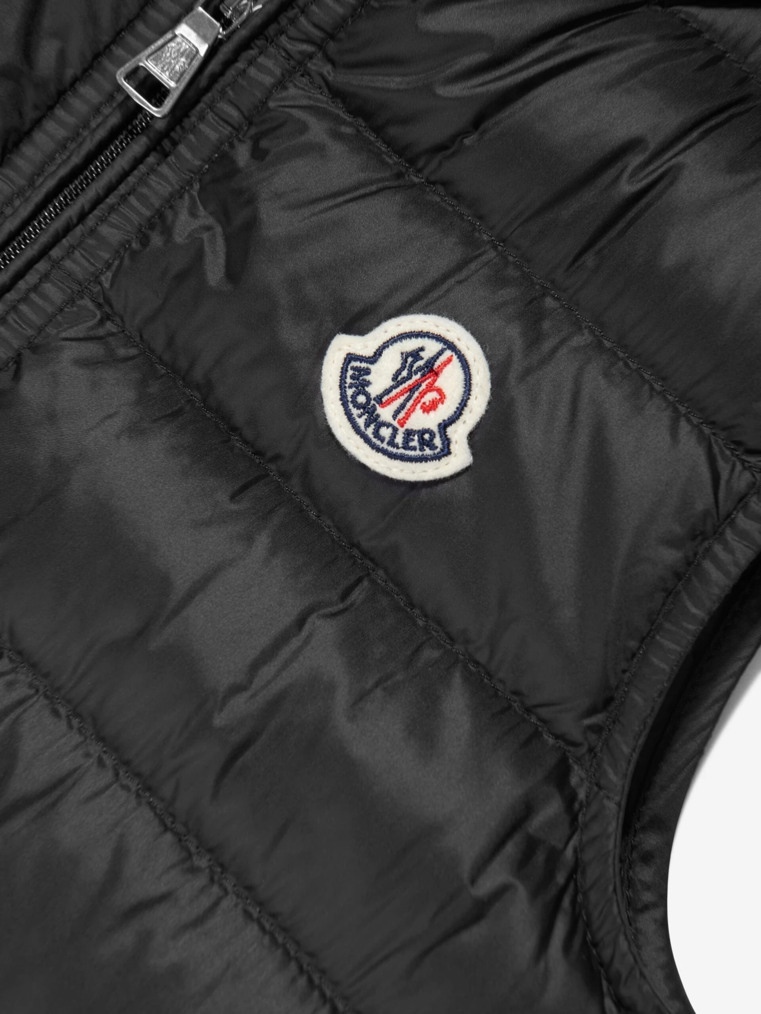 Boys Down Padded Gui Gilet In Black - Image 3