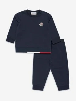 Baby Boys Logo Tracksuit In Navy