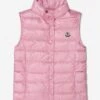 Girls Down Padded Liane Gilet In Pink