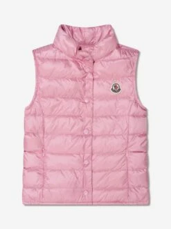 Girls Down Padded Liane Gilet In Pink