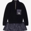 Girls Pocket Dress In Navy
