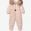 Baby Girls Down Padded New Jean Snowsuit