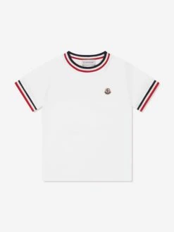 Boys Striped Detail Logo T-Shirt