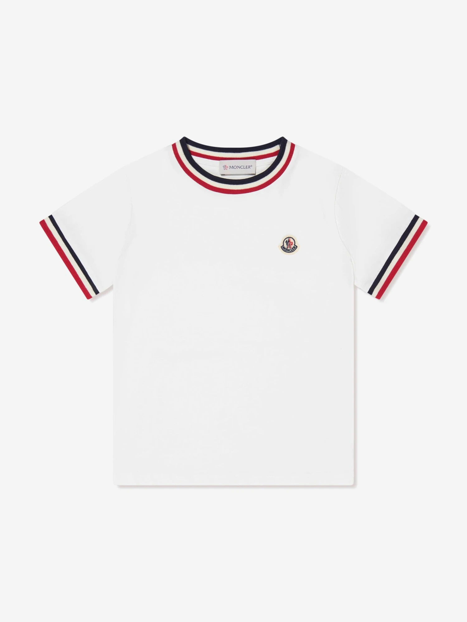 Boys Striped Detail Logo T-Shirt