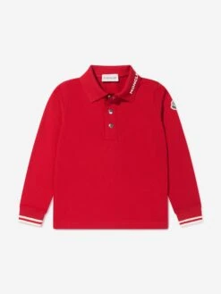 Boys Long Sleeve Logo Polo Shirt