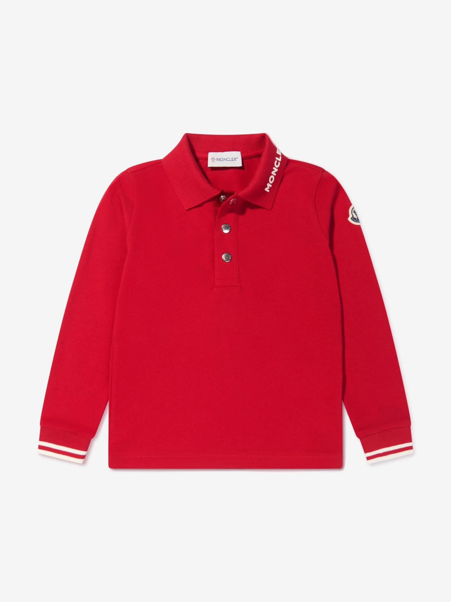 Boys Long Sleeve Logo Polo Shirt