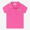 Girls Logo Polo Shirt In Pink