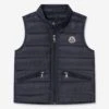Boys Down Padded Gui Gilet In Navy