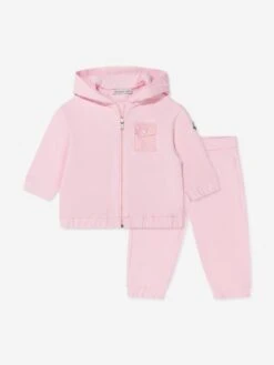 Baby Girls Pocket Tracksuit In Pink