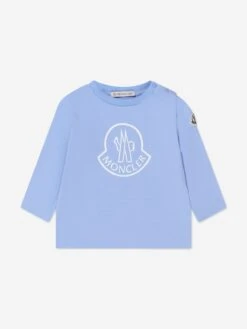 Baby Long Sleeve Logo T-Shirt In Blue