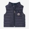 Baby Down Padded Vard Gilet In Navy
