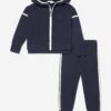 Girls Contrast Zip Hooded Tracksuit