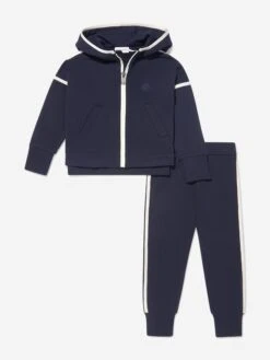 Girls Contrast Zip Hooded Tracksuit