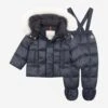 Down Padded Baby Snowsuit