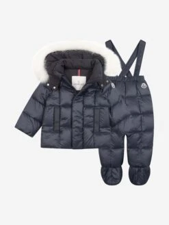 Down Padded Baby Snowsuit