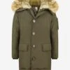 Down Padded Grandalpe Coat With Fur Trim