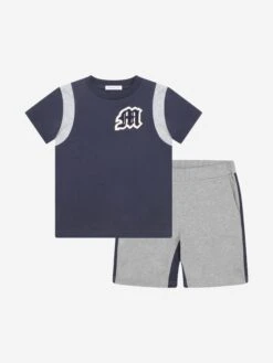 Boys & Grey Shorts Set