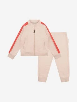 Girls Tracksuit With Embroidered Trims