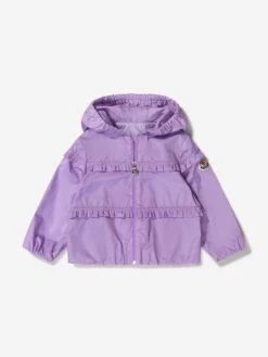 Baby Girls Ruffle Trim Hooded Hiti Jacket