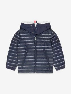 Boys Down Padded Logo Print Bergo Jacket