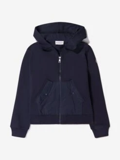 Girls Branded Zip-Up Top