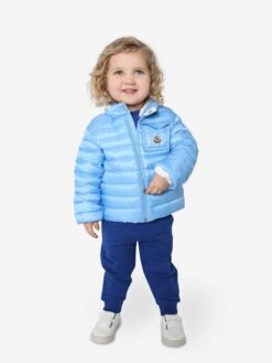 Baby Down Padded Baigal Jacket In Blue
