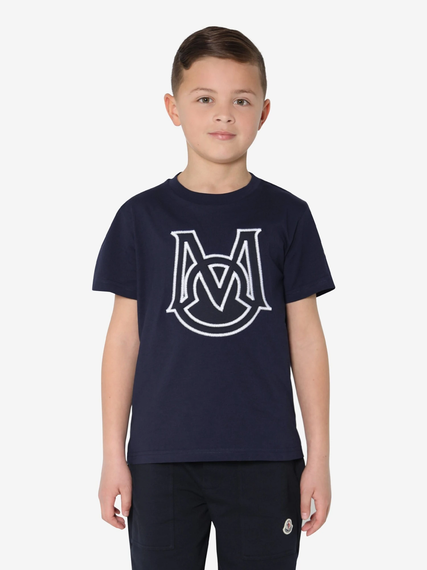 Boys Logo T-Shirt In Navy