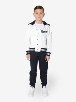 Boys Varsity Tracksuit In White