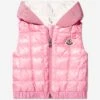 Baby Girls Down Padded Jouzas Gilet In Pink