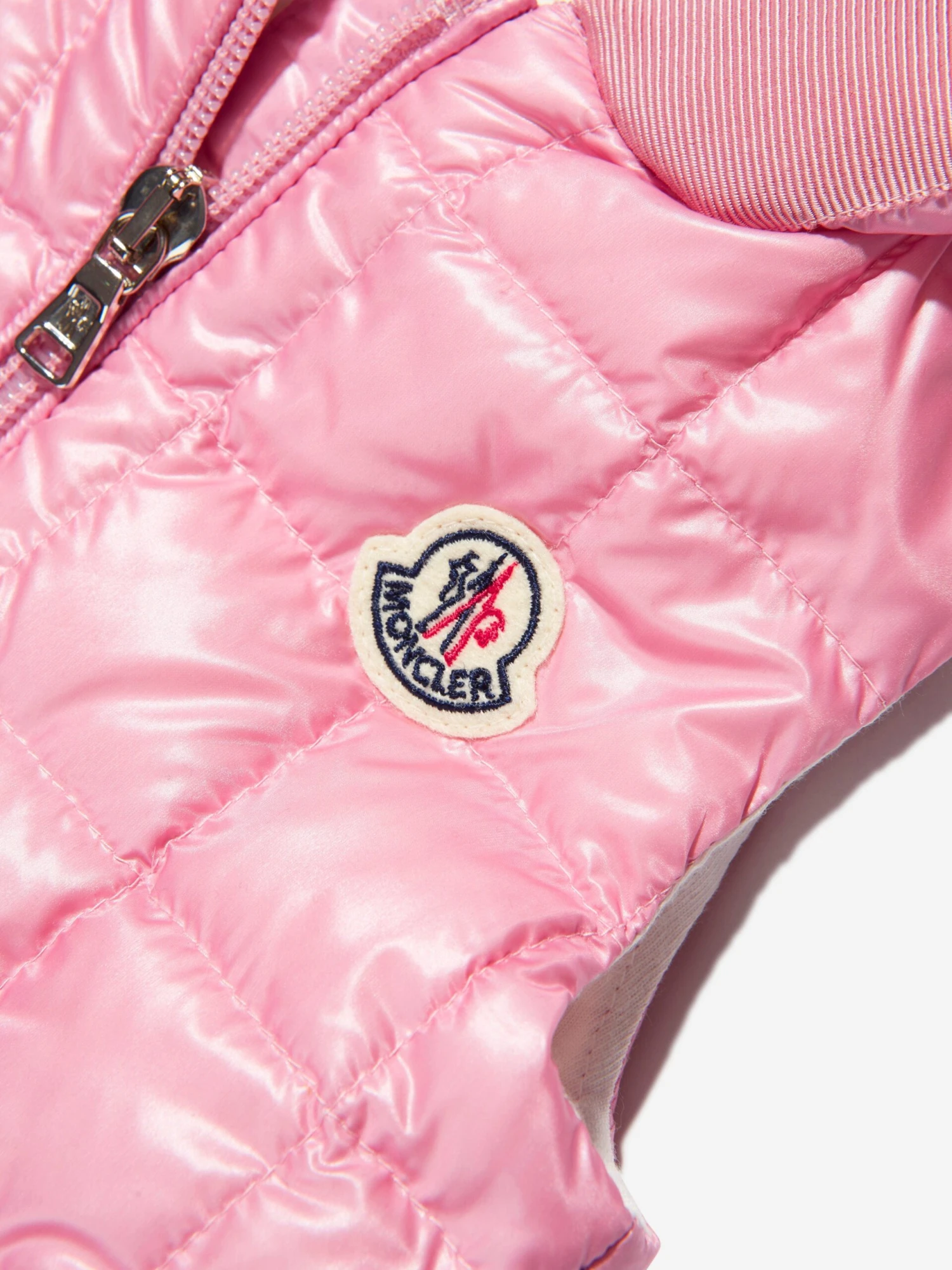 Baby Girls Down Padded Jouzas Gilet In Pink - Image 3