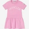 Baby Girls Logo Dress In Pink