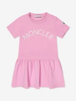 Baby Girls Logo Dress In Pink