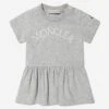 Baby Girls Logo Dress In Grey