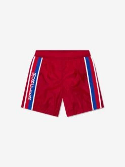 Boys Logo Swim Shorts In Red