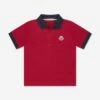 Boys Logo Polo Shirt In Red
