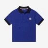 Boys Logo Polo Shirt In Blue