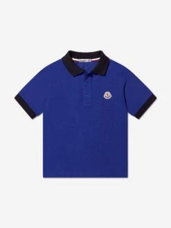 Boys Logo Polo Shirt In Blue