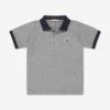 Boys Logo Polo Shirt In Grey