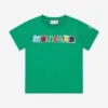 Boys Logo Print T-Shirt In Green