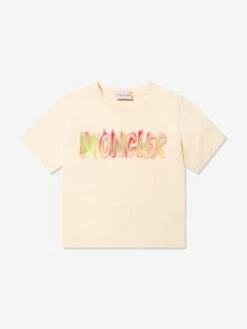 Girls Logo T-Shirt In Cream