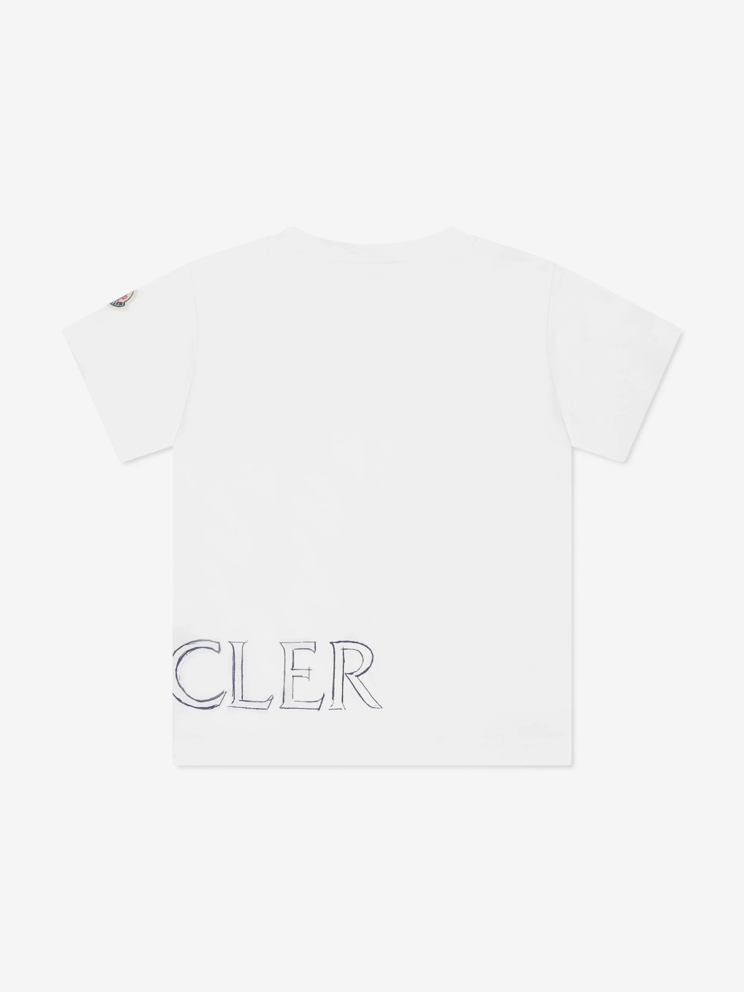 Boys Logo T-Shirt In White - Image 2